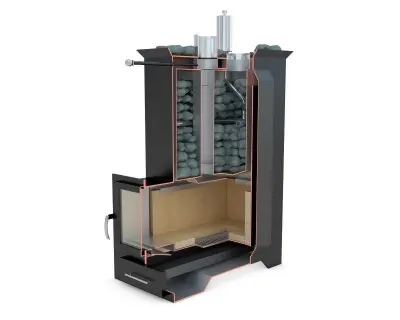 Футеровка топки шамотом