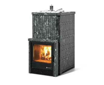 Фото Печь Изистим Южная 22 с топкой из парной  - Камень Пироксенит в магазине Woodson