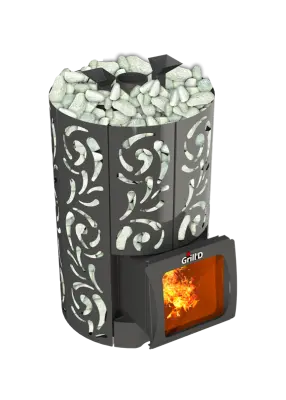 Фото Дровяная банная печь Grill'D Violet 500 Short Max в магазине Woodson