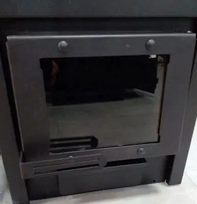 Дверца ДСС "Открытое стекло" — для печи РАДА (Черная)