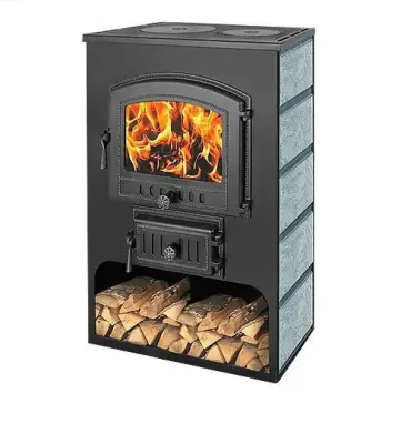 Фото Печь-Камин ВЕЗУВИЙ ПК-03 (224) с плитой "Везувий В3" талькохлорит 12 кВт (200 м3) Ø150мм в магазине Woodson Фото Печь-Камин ВЕЗУВИЙ ПК-03 (224) с плитой "Везувий В3" талькохлорит 12 кВт (200 м3) Ø150мм в магазине Woodson