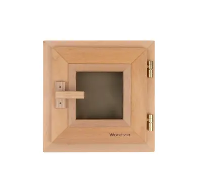 Окно Woodson 30*30, стекло бронза, ольха