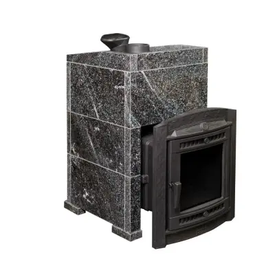 Фото Печь банная "Атмосфера XL" в облицовке "Амфиболит" в магазине Woodson
