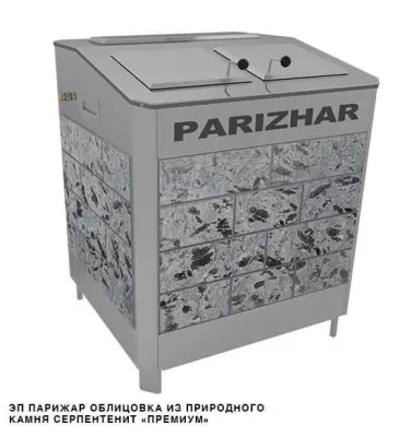 Фото Электрическая паротермальная печь 24 кВт/380 ПАРиЖАР облицовка серпентенит "премиум" в магазине Woodson Фото Электрическая паротермальная печь 24 кВт/380 ПАРиЖАР облицовка серпентенит "премиум" в магазине Woodson
