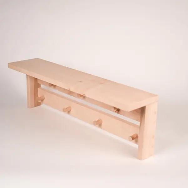 Вешалка настенная Левада Д7, ольха, 2 ряда