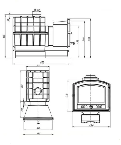 Фото Печь ВЕЗУВИЙ Легенда Ретро 24 (224) в магазине Woodson