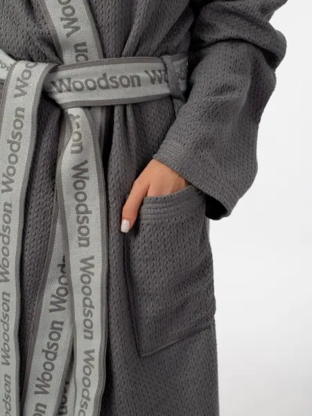 Халат вафельный Woodson, gray (46)