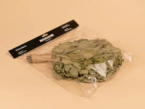 Веник для бани Woodson Премиум, кавказский дуб с обмоткой Веник для бани Woodson Премиум, кавказский дуб с обмоткой