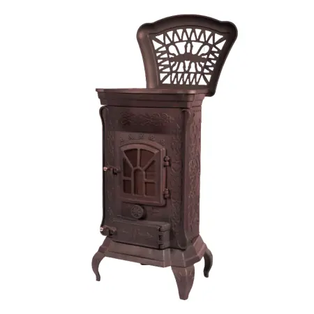 Фото Печь чугунная STEP патина медь в магазине Woodson