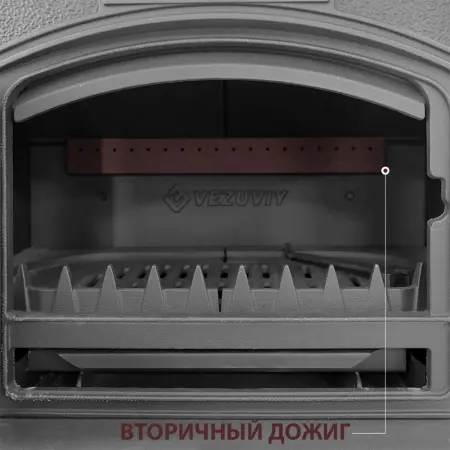 Фото Печь-камин Везувий KZ-14 "Антрацит" в магазине Woodson