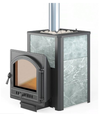 Фото Печь ВЕЗУВИЙ Легенда 22 (205) талькохлорит 400*235*20 мм в магазине Woodson