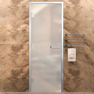 Дверь Хамам Элит 60G Белая Matelux 1900*700 L, без порога