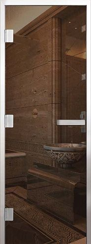 Дверь Хамам Элит 60G Бронза 1900*700 R, без порога