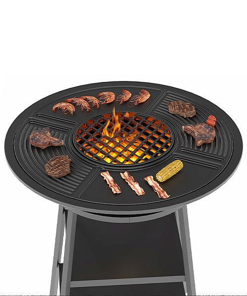 Чугунный "FANTASTIC GRILL" Везувий Ø 700 (чаша+подставка+плита Gurman Ø700+крышка)