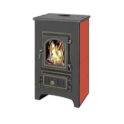 Фото Печь-Камин ВЕЗУВИЙ ПК-01 (270) красн. 9 кВт (150 м3) Ø 115 мм в магазине Woodson