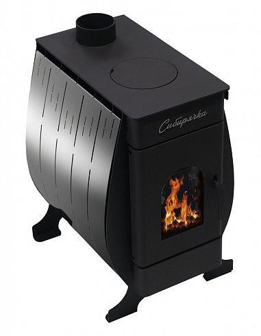 Фото Печь воздухогрейная "Сибирячка" 9 кВт. Кожух из нержавеющей стали в магазине Woodson