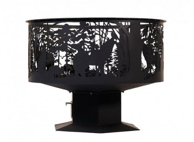 Очаг "Природа" на подставке (с зольным ящиком)