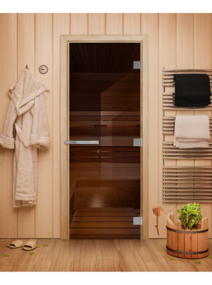 Дверь DoorWood "Эталон" Бронза 2000х800 стекло 10 мм