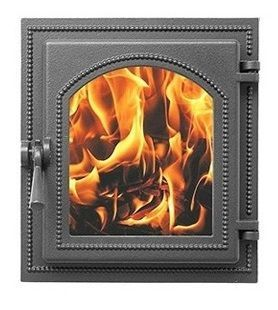 Дверка ВЕЗУВИЙ каминная 270 (Антрацит)