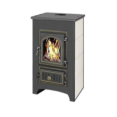 Фото Печь-Камин ВЕЗУВИЙ ПК-01 (270) беж. 9 кВт (150 м3) Ø 115 мм в магазине Woodson