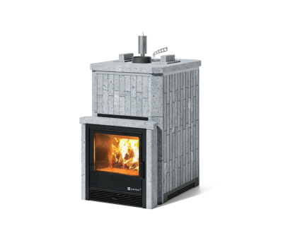 Фото Печь Изистим Южная 9 закрытый верх с топкой из парной - Камень Талькохлорит в магазине Woodson
