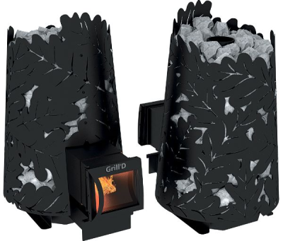 Фото Дровяная банная печь Grill'D Dubravo 180 Long (дверца со стеклом) в магазине Woodson