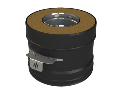 Фото Сэндвич-задвижка Grill'D AISI 430 1 мм/Оц 0,5 мм (D115/250) черный 