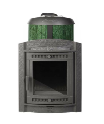 Фото Печь банная "Атмосфера L" в ламелях "Верде Гватемала" наборный рисунок в магазине Woodson