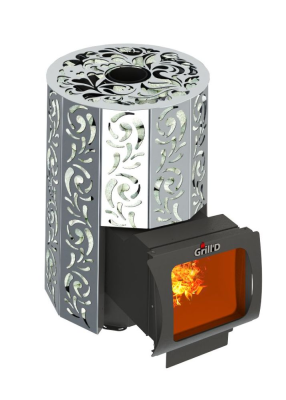 Фото Дровяная банная печь Grill'D Violet 200 Long Max Pro в магазине Woodson