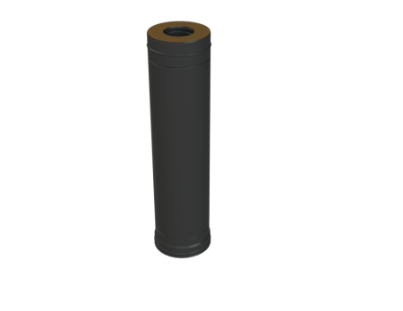 Фото Grill`D Сэндвич труба К, AISI 430 0,8мм/ОС 0,5мм L1000 (D115/250), черный (порошковая краска) 