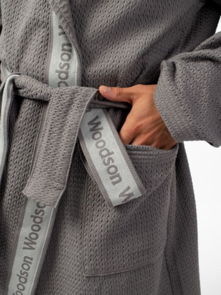 Халат вафельный Woodson, gray (52)