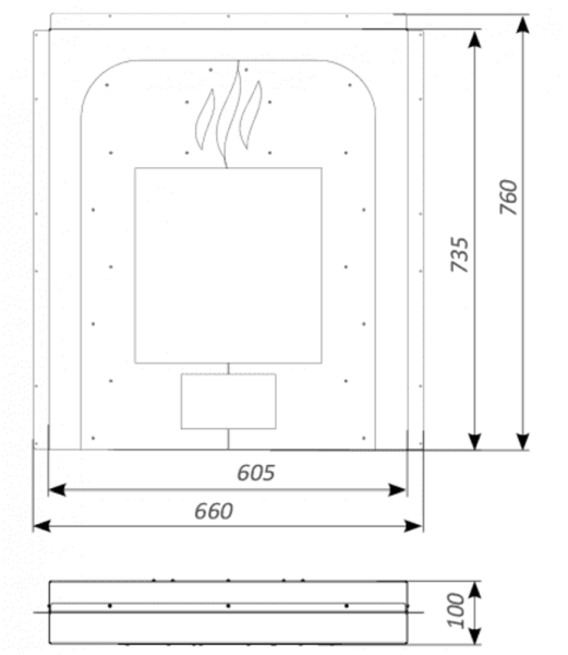 Портал межстеновой Grill`D Long Window Max утепленный