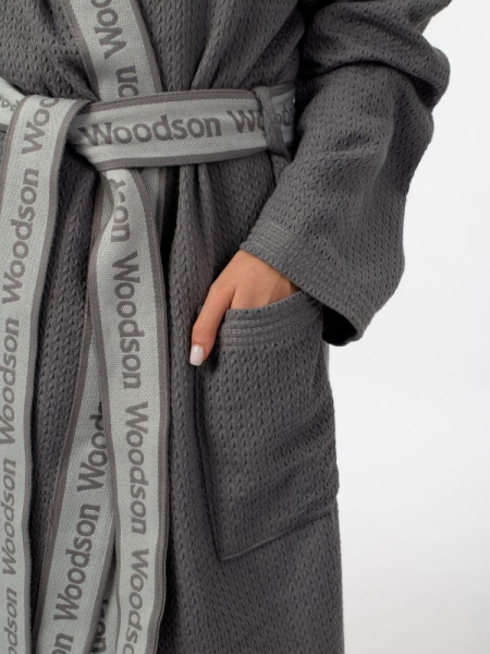 Халат вафельный Woodson, gray (46)
