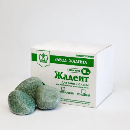Камень Жадеит шлифованный средний 10 кг (Хакасия)