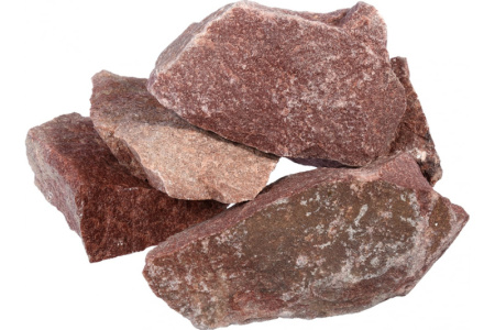 Камень Малиновый кварцит для электрокаменок (фракция 50-80)