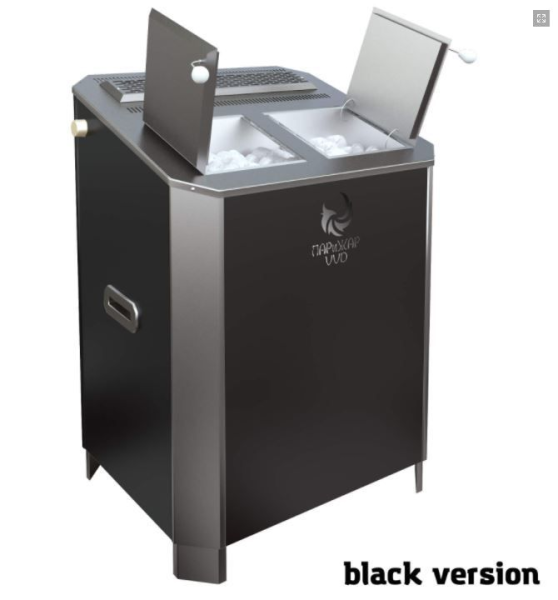 Фото Электрическая паротермальная печь 12 кВт/380 ПАРиЖАР облицовка  серпентенит "бархат" в магазине Woodson