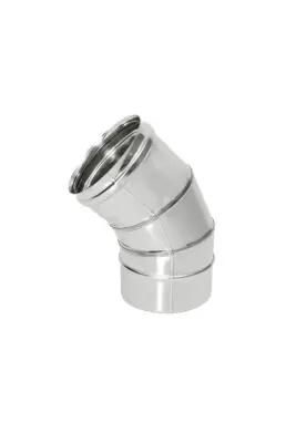 Фото Отвод Термо 45* ОТ-Р 316-0.8/304 D200/300 (2S) с хомутом 