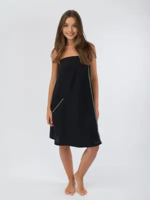 Килт женский Woodson, чёрный лён (48)